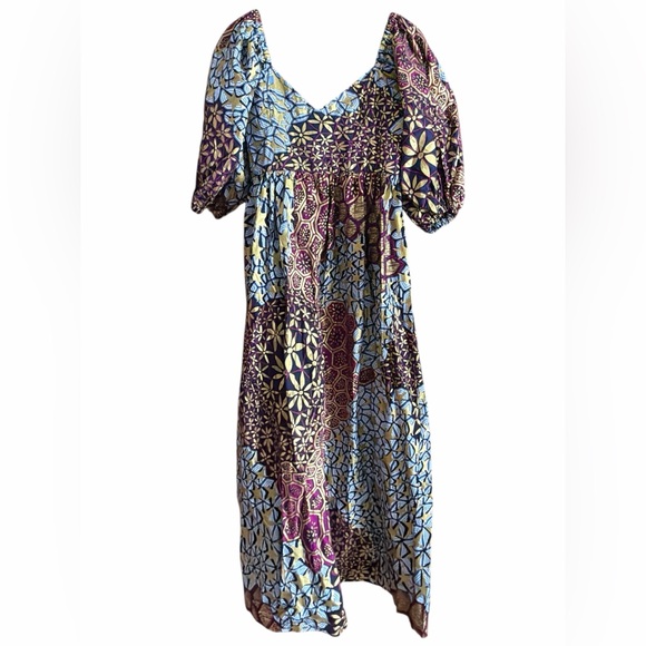 Colorful Patterned Maxi Dress - Picture 2 of 4